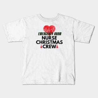 Emergency Room Nurse Christmas Crew Kids T-Shirt